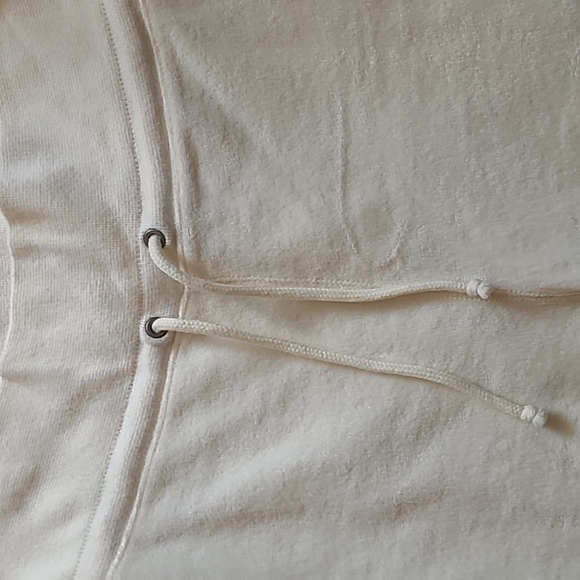 Tommy Bahama sz small 4/6 cream pull on drawstring velour lounge shorts WS18 - Picture 2 of 4